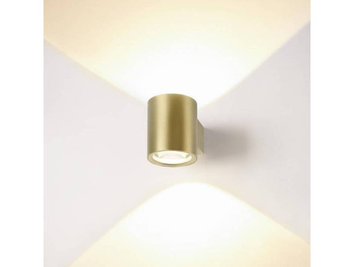 SLV Wandleuchte Oculus, dimmbar, messing / gold, für Wohn- / Esszimmer, Aluminium, Modern