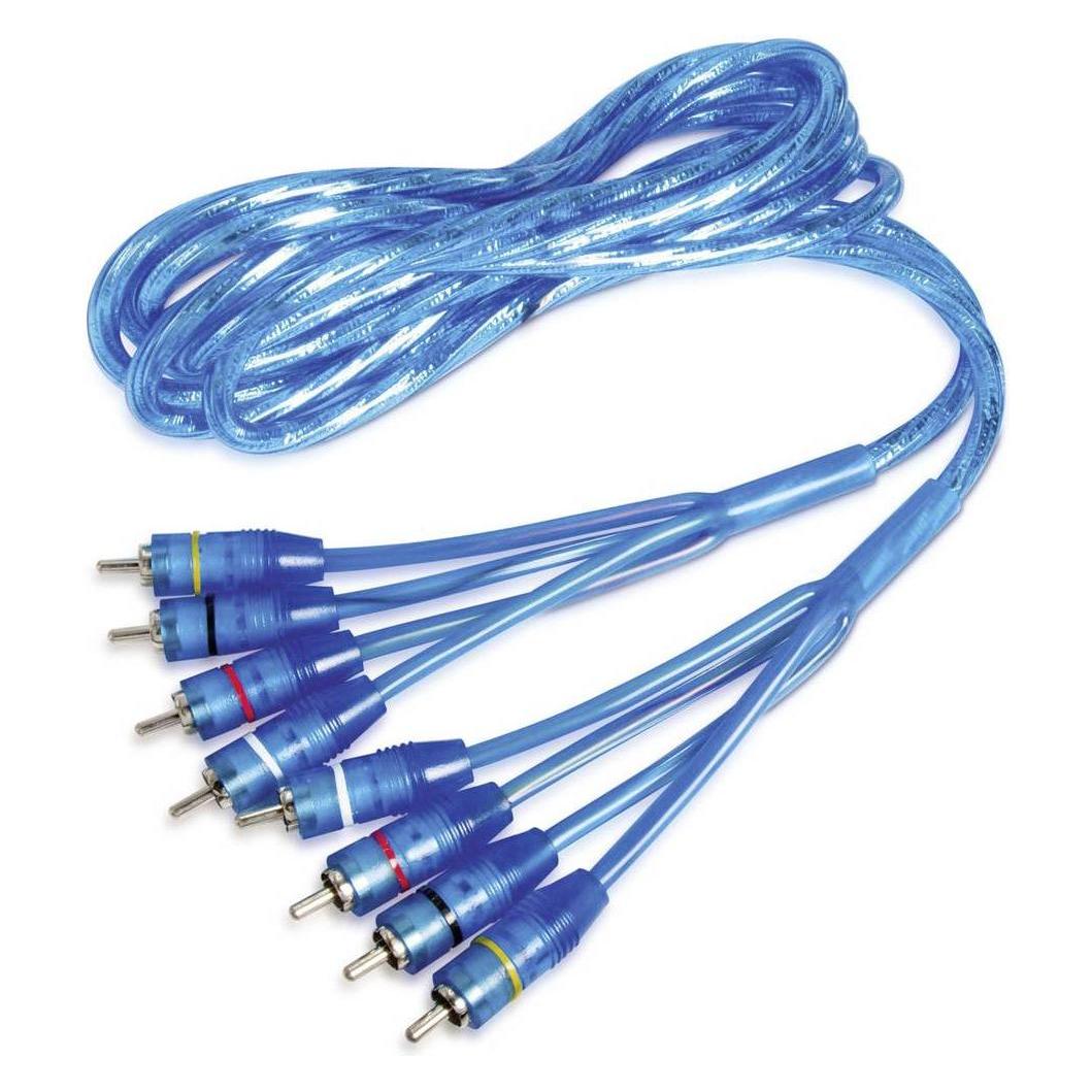 Sinustec RCA65 - 4 Kanal Cinchkabel 6.5m Länge (14194)