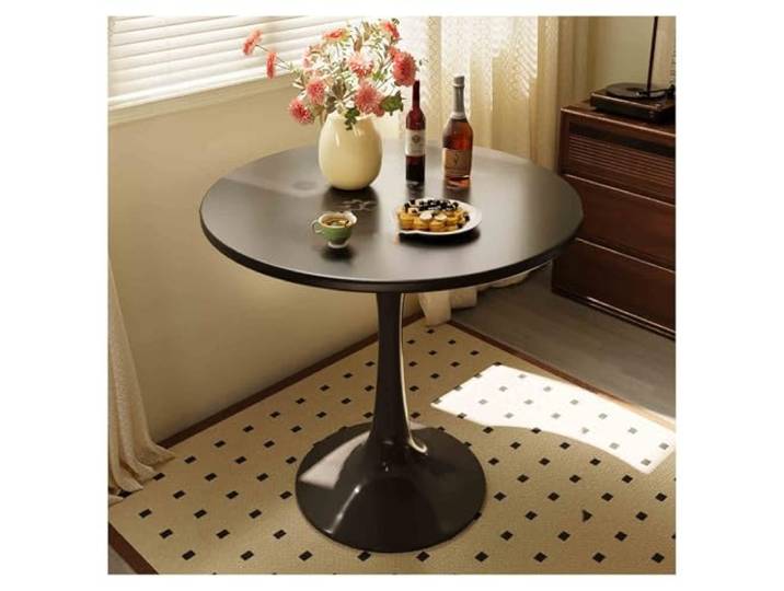Sofa-Beistelltisch for kleine Räume Wasserdicht und leicht zu reinigen Gesund und umweltfreundlich(Black,50X73cm)
