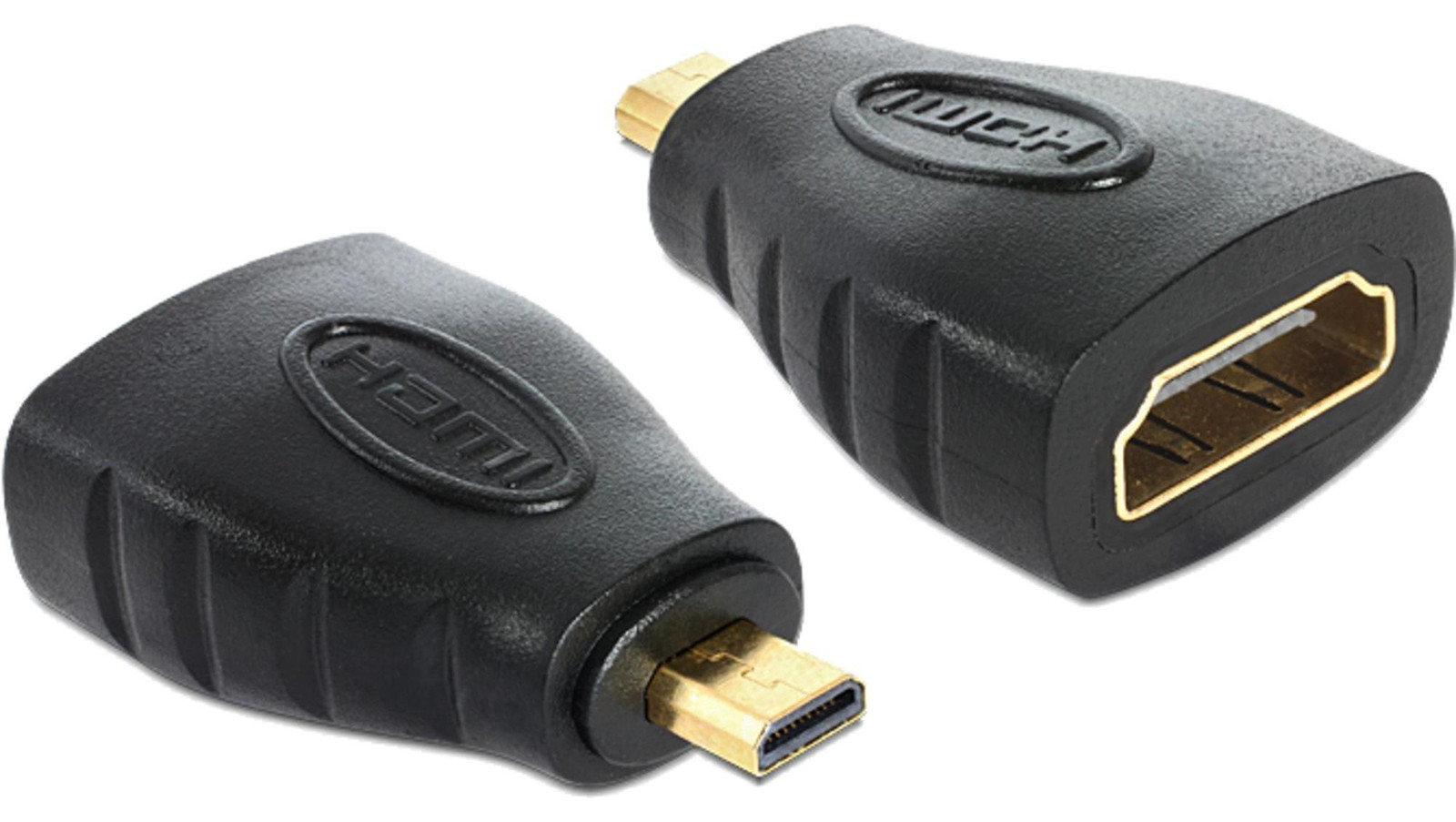 Delock 65242 HDMI Adapter van A naar Micro D Blauw/Zwart