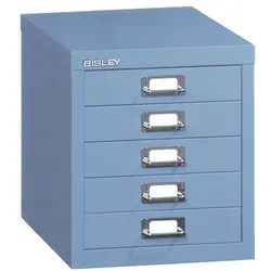 Bisley Schubladenschrank »MultiDrawer« A4, einbahnig, 5 Schübe blau, 27.9x32.5x38 cm