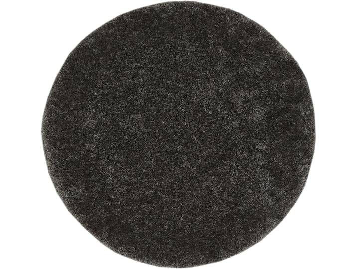 Hochflor-Teppich MY HOME Lahti , grau (anthrazit), H:45mm Ø:100cm, Polyester, Teppiche, Hochflor-Teppich, Uni Farben, weich & kuschelig, ideal im Wohnzimmer & Schlafzimmer