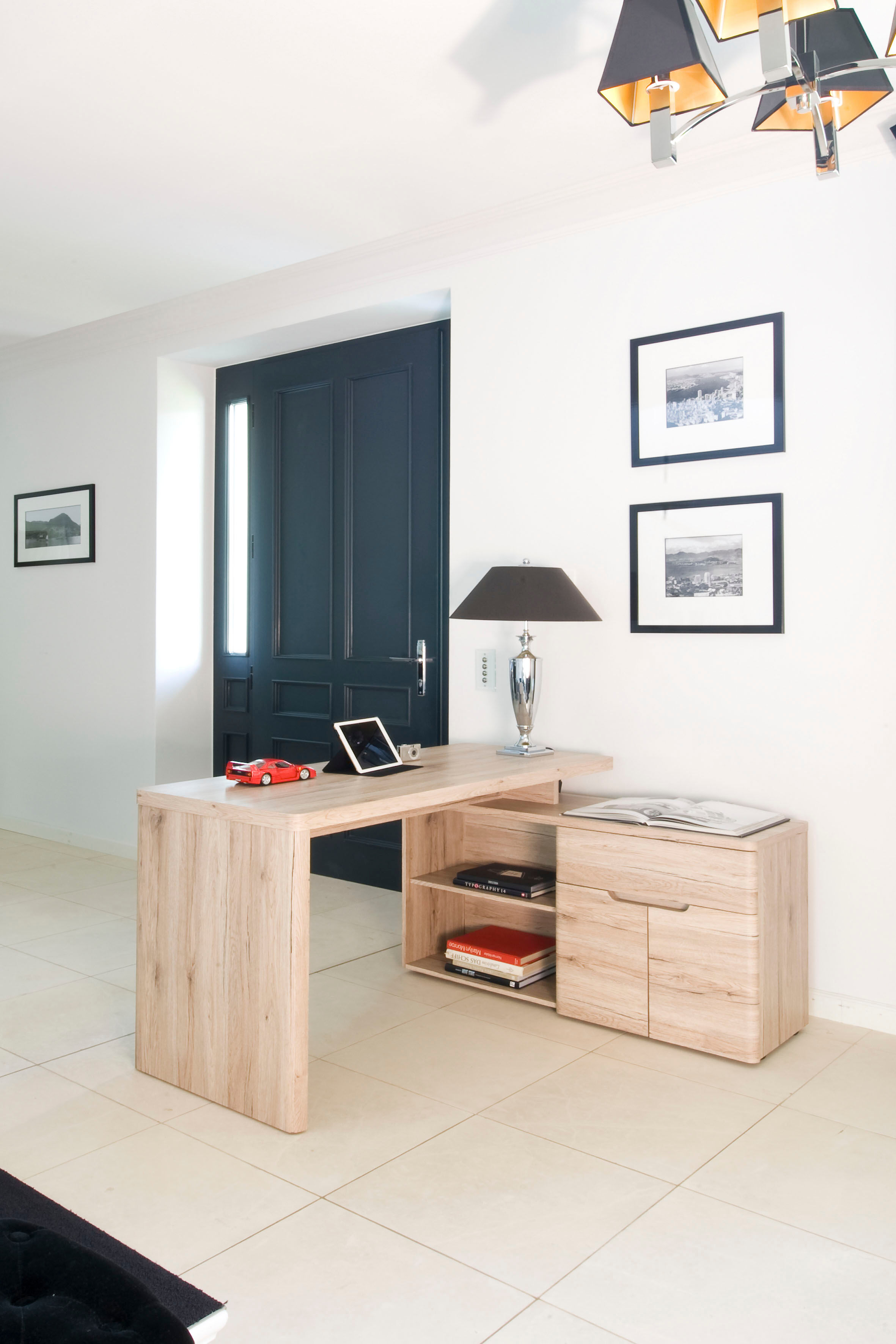 Eckschreibtisch JAHNKE "CU-LIBRE 150 E", braun (sanremo eiche, sanremo eiche, sanremo eiche), B:140cm H:77cm T:117,5cm, Tische, Eckschreibtisch, wechselseitig montierbar sanremo eiche, sanremo eiche, sanremo eiche B/H/T: 140cm x 77cm x 59cm