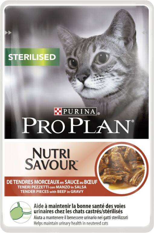 Purina PRO PLAN WC STER.  TENERI PEZ. C/MANZO 85GR