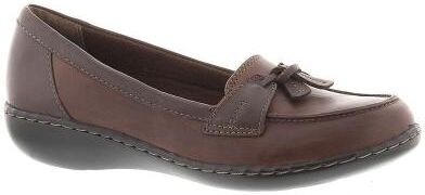 Clarks Ashland Bubble Loafer - Womens 10 Brown Slip On N