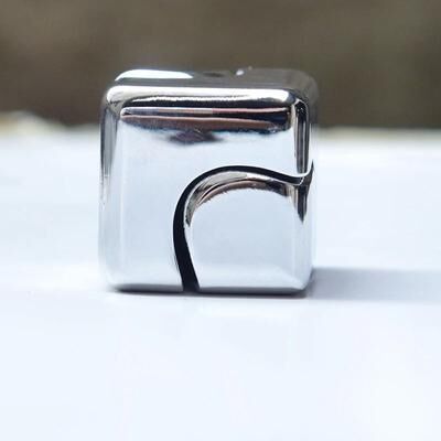 Uplift Picks Fidget Spinner Cube Anti Anxiety Fidget Toy Spinning Cube Stress Relief Toy silver