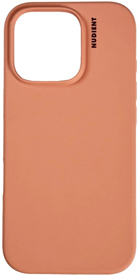 Nudient iPhone 16 Pro Base Silicone Cover - Peach Orange