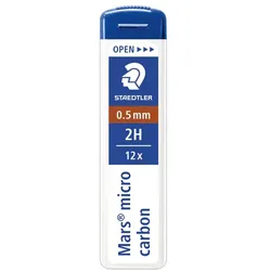 STAEDTLER Feinmine Mars micro 0,5mm 2H VE=12x12 Stück