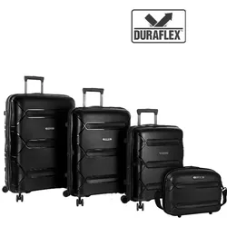 Heys HEYS Milos 4tlg. Kofferset (BC/S/M/L) erweiterbar - Black Koffer24