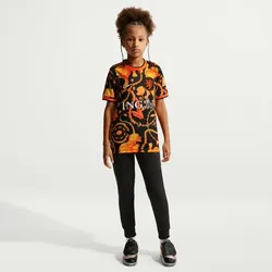 NIKE Niederlande Dri-FIT Aufwärmshirt Kinder 010 - black/white XS (122-128 cm)