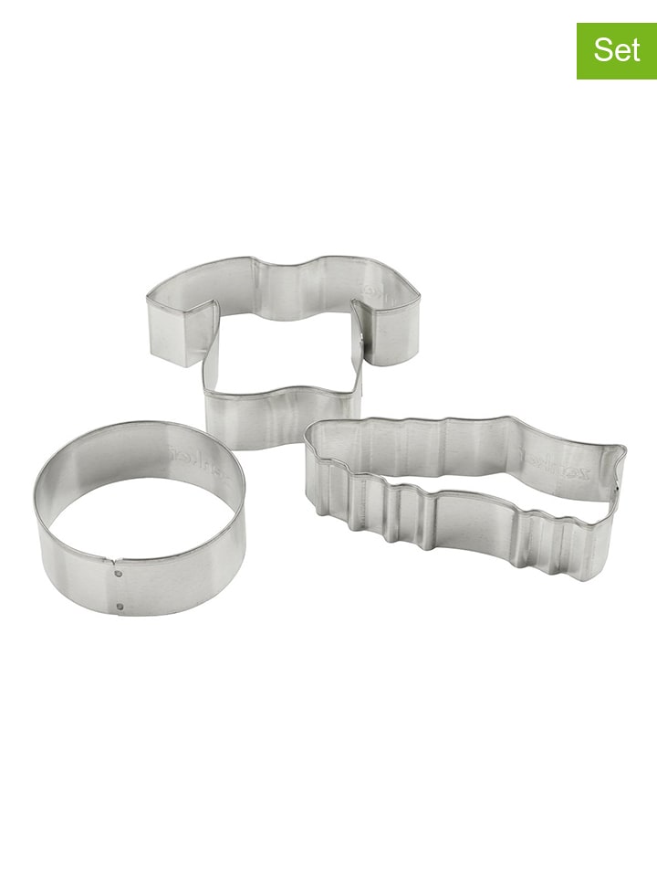 Zenker 2er-Set: Ausstechformen "Fußball" in Silber - 2x 3 Stück - onesize