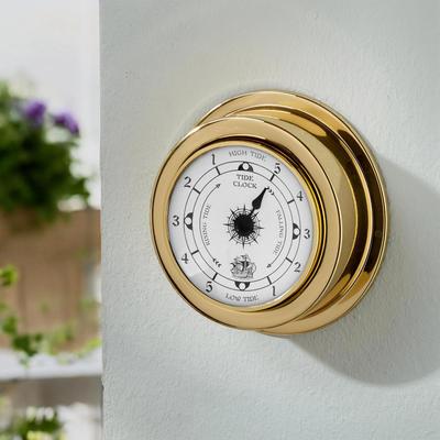 Daily Discovery Marine Tide Clock Nautical Wall Clock For Boats, Yachts And Coastal Home Decor Marine Tide Clock Nautical Wall Clock For Boats, Yachts And Coastal Home Decor