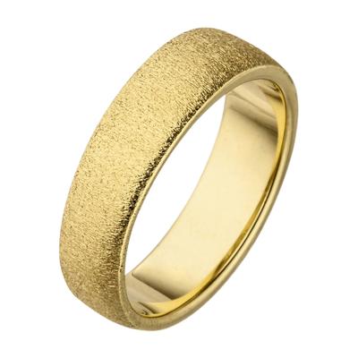 Fingerring JOBO Gr. 50, gold (goldfarben), Fingerringe, Damen, 50, Silber 925 (Sterlingsilber), Fingerring, 925 Silber vergoldet mit Struktur