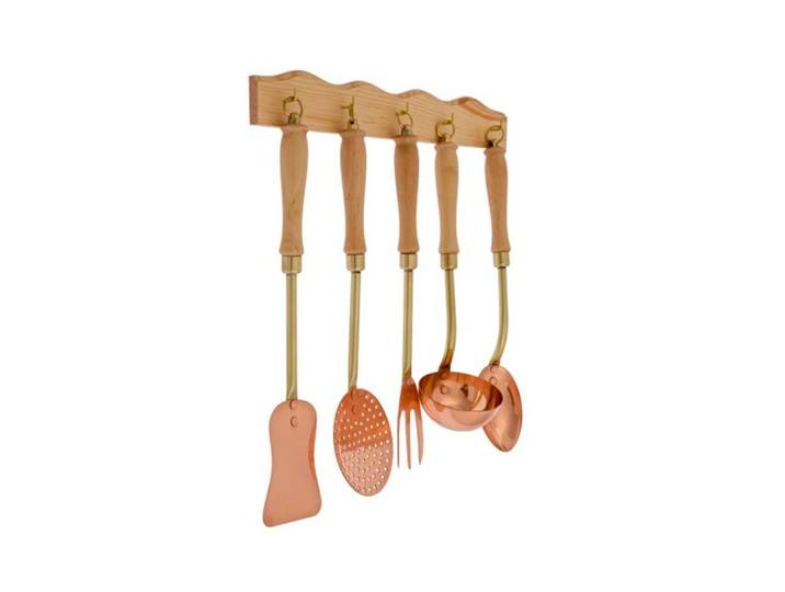 ich-zapfe Kochbesteck-Set Küchenset, Kochbesteck set - Mit Holzhalter (Set)