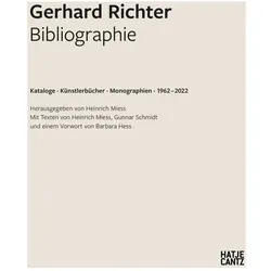 Gerhard Richter. Bibliographie, Fachbücher von Gerhard Richter, Barbara Hess, Heinrich Miess, Gunnar Schmidt