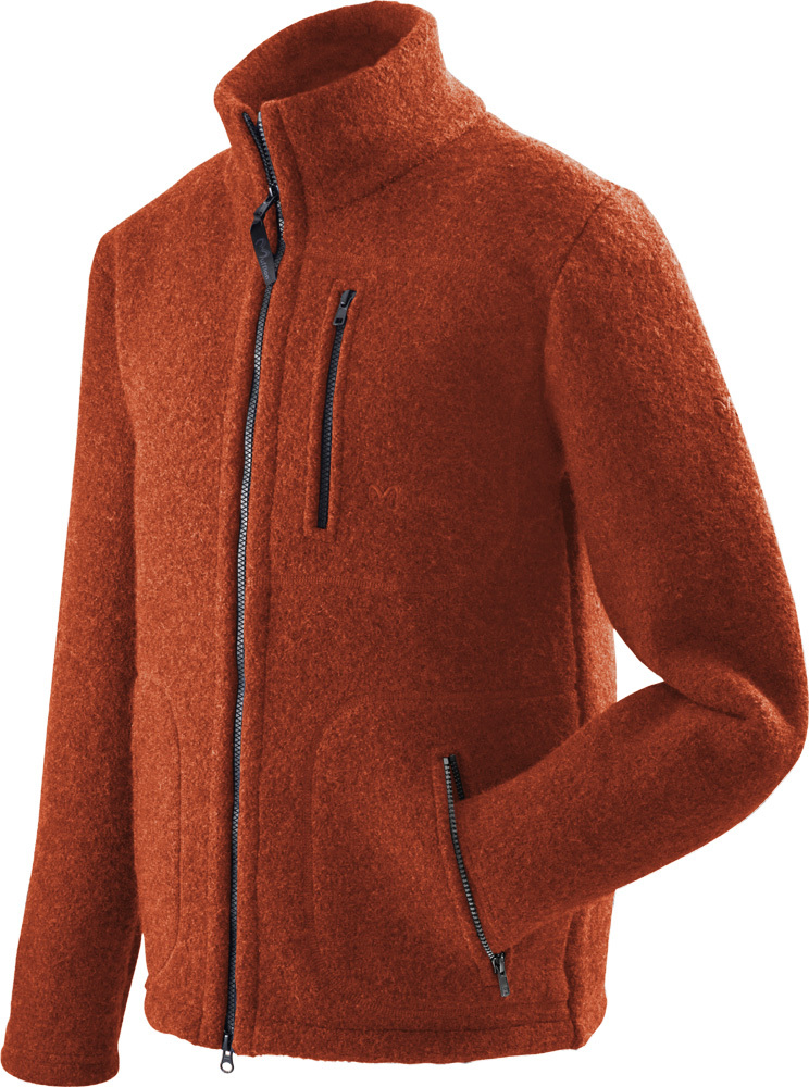 Herrenjacke Mu-Joko W300 aus reiner gewalkter Schurwolle, Farbe terra, Größe L