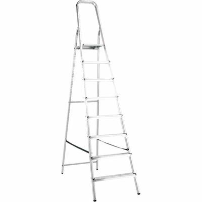ALPFA 8 Stufen Aluminium-Haushaltsleiter 8 Stufen