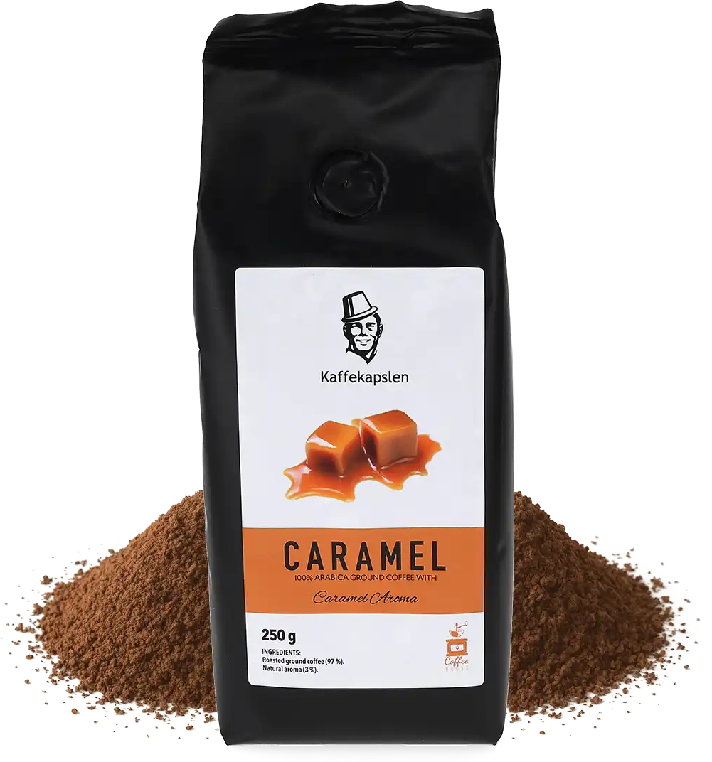 Kaffekapslen   Karamel Koffie - 250 g. Gemalen koffie