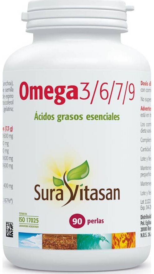 Sura Vitasan Omega 3/6/7/9 90 Perlas