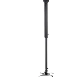 edbak PMV300 Beamer Deckenhalterung 1000-1700mm 15kg, schwarz (Decke), Beamer Halterung, Schwarz