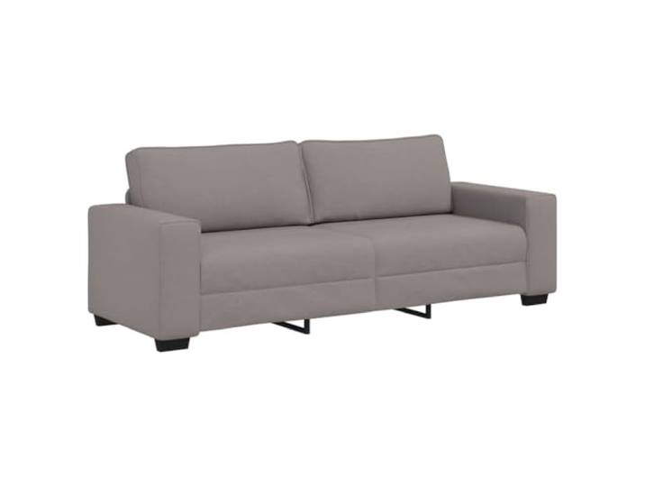 Coespram 3-Sitzer Sofa Taupe 220x77x82 cm Polstersofa mit Armlehnen Bequemes Dreisitzer Couchmöbel in Taupe mit breiten Armlehnen und robuster Holz-Metall-Konstruktion fürs Wohnzimmer.