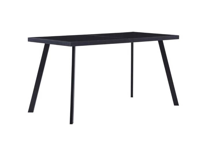 SALE 2025 Table à manger - table de dîner Noir 14 Table à manger Noir 140x70x75cm Verre trempé ABHT 3665312