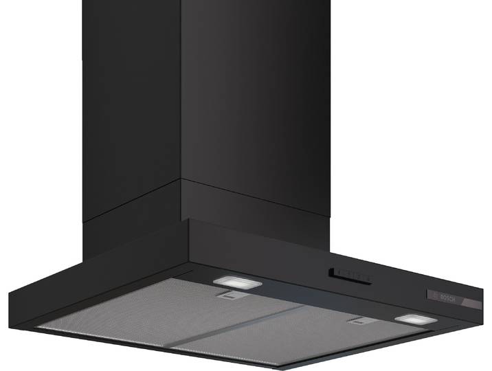 BOSCH Wandhaube DWB63BC60 , Energieeffizienz: C (A+++-D), schwarz, B:59,8cm H:6cm T:50cm, Dunstabzugshauben, Einfache Tastensteuerung & effizientes Dual Filtersystem