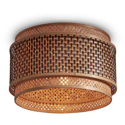 GOOD & MOJO Deckenleuchte "BHUTAN", braun, 1, Ø 40cm H: 25cm, 1 Stk., Leuchten, Deckenleuchte