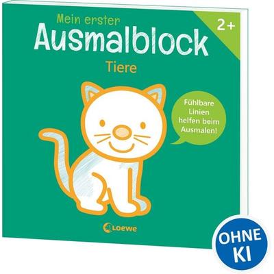 Mein erster Ausmalblock - Tiere, Taschenbuch von , Loewe, 978-3-7432-1259-6