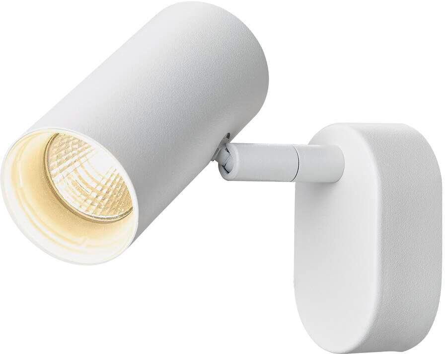 Slv Noblo®, Wand- Und Deckenaufbauleuchte, Single, Rund, 3000k, 6w, Phase, 32°, Weiß - Wand- Und Deckenleuchten