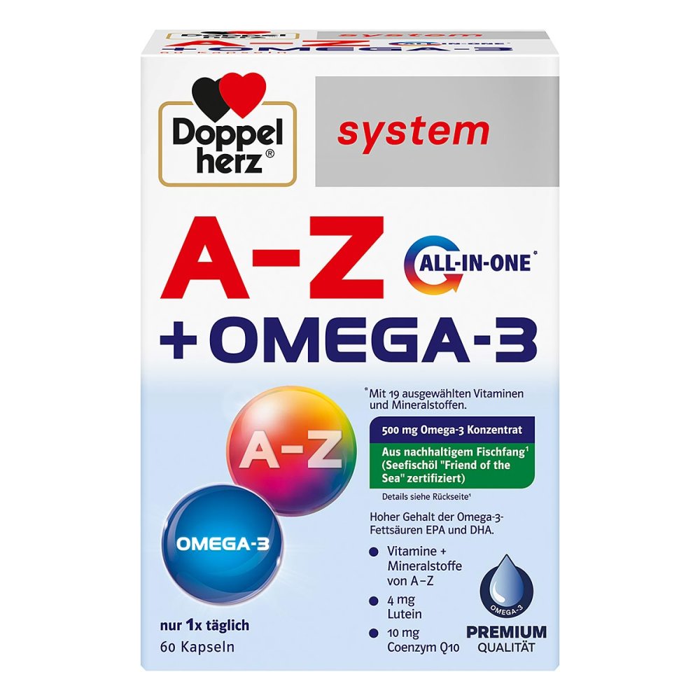 Queisser Pharma GmbH & Co. KG Doppelherz A-Z+Omega-3 All-in-one System Kapseln 18196736