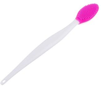 Modern Mode Marketplace Silicone Face Scrubber Facial Cleansing Brush With Replacement Head rose Red
