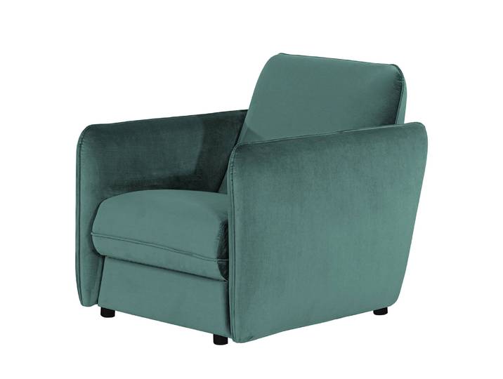 Sessel Kayla I Blau/Petrol Webstoff Voer 74 x 88 x 90cm