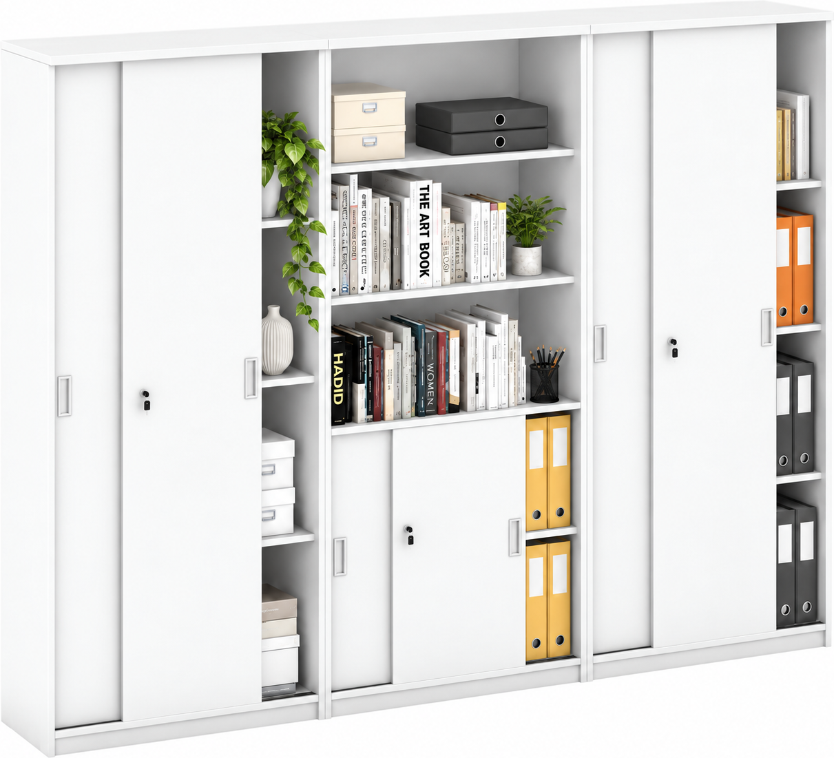 B2B Partner Schrank-Set MIRELLI, Typ IX – Weiß