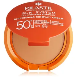 Rilastil, Sonnencreme, Sun System Uniform Compact Creme Spf50 Farbton 03 Bronze 10g (SPF 50+, 10 ml)
