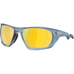Oakley, Herren, Sportbrille, Lateralis - Sonnenbrille (MT Transparent Abyss, Prizm 24K polarisiert), Blau