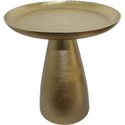 Beistelltisch PAROLI "Capri", gold (gold, gold), B:45cm H:49cm T:45cm, Tische, Beistelltisch