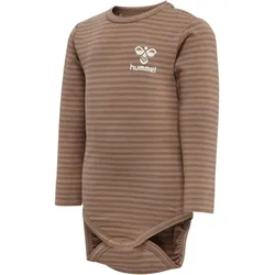 hummel hmlMULLE langarm Baby-Body beaver fur 56