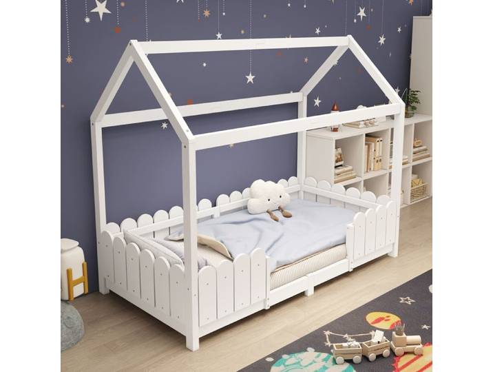 Structure de lit Haute qualité nouveau design 90x200 cm large multifonction lit d'enfant en bois pour les garçons et les filles
