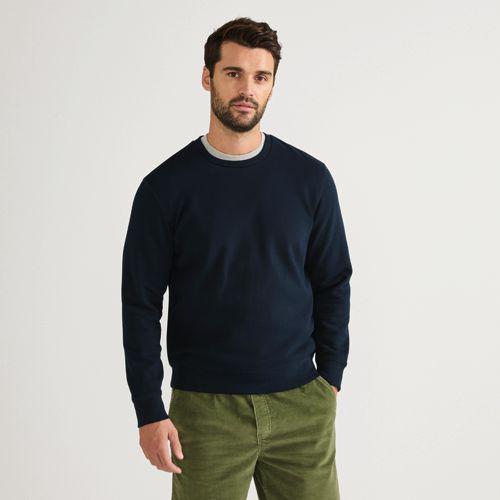 Rundhals-Sweatshirt SERIOUS SWEATS in Tall-Größe für Herren, Herren, size: tall, Blau, Baumwoll-Mischung/Polyester-Mischung, by Lands' End