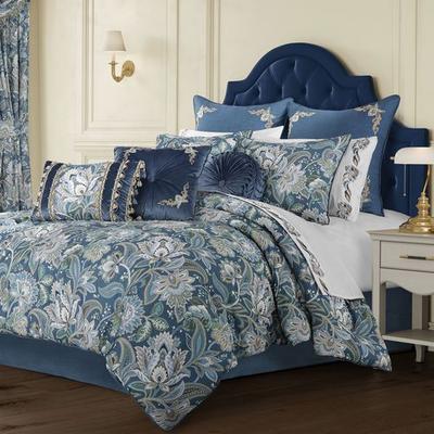 J Queen New York, Inc. Michaela Comforter Set Blue, California King, Blue