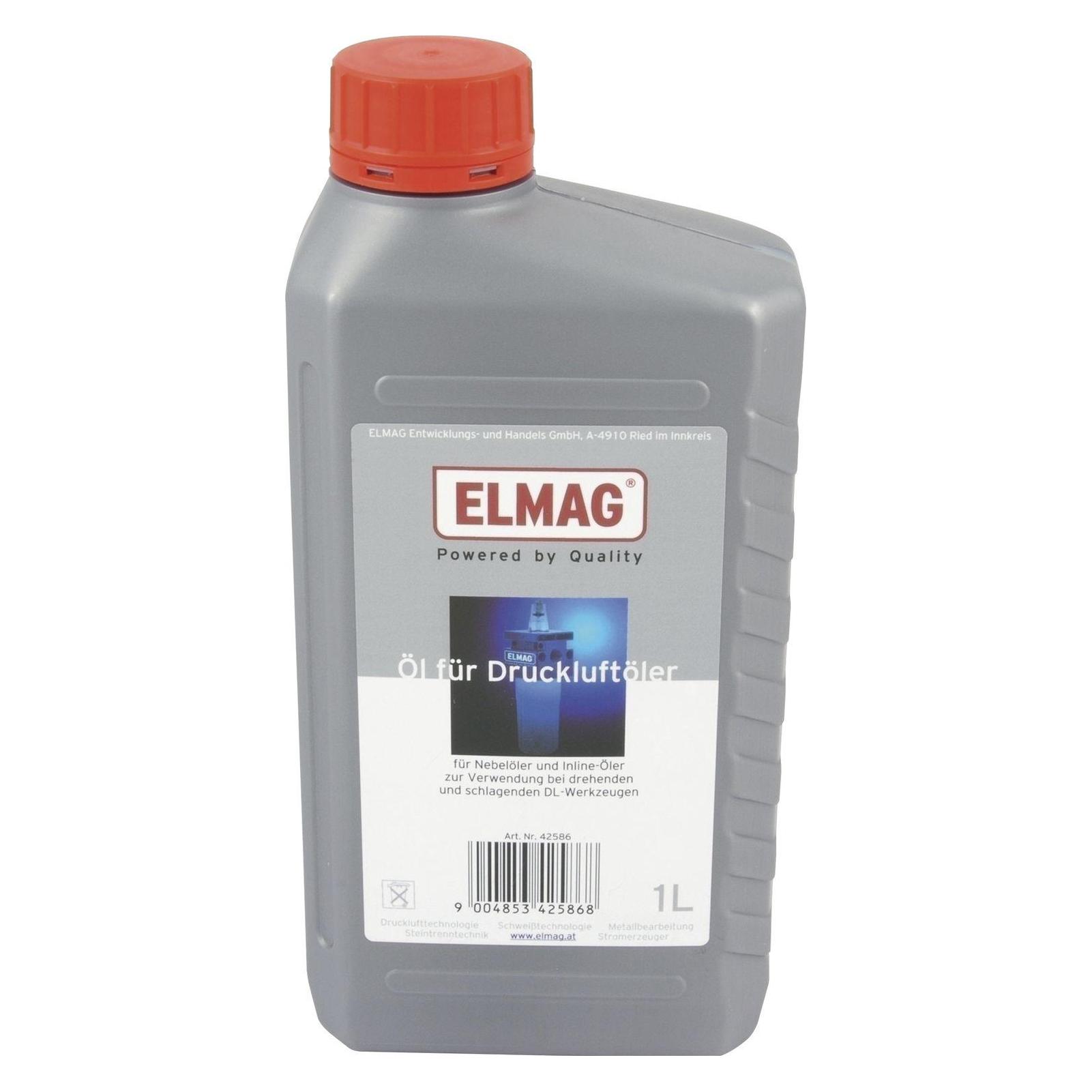 Elmag Druckluft Öl 1000ml (Harz und Säurefrei) für Nebel- und Inlineöler (42731438)