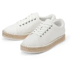 Tchibo - Canvas-Sneaker - Damen - Gr. 38 - weiß
