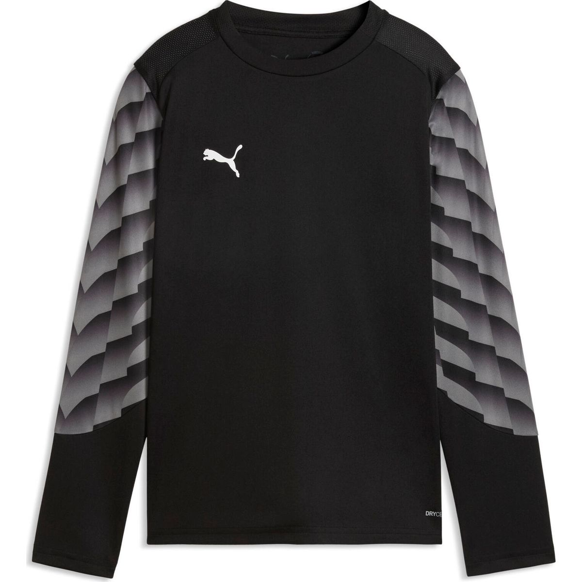 Puma teamLIGA26 GK Jersey LS Jr puma black-puma white-flat medium gray (03) 152 706549-03-152