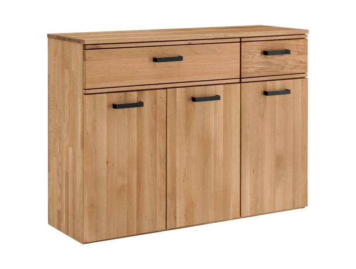 Sideboard, Eiche, Holz, Wildeiche, massiv, Hartholz,massiv, vollmassiv, Hartholz, 4 Fächer, 2 Schublade(n) Schubladen, 120x89x39 cm, erweiterbar, Typenauswahl, Beimöbel erhältlich, stehend, Holzmöbel, Kleinmöbel Holz, Holzkommoden, Sideboards Holz