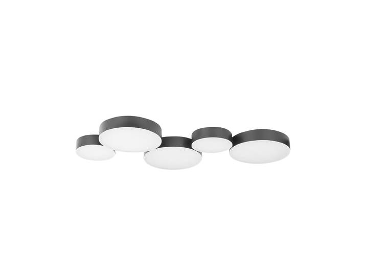 Plafonnier à led métal noir