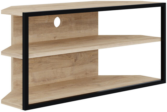Borough Wharf ECHO Adjustable Corner or Flat TV Stand Sapphire Oak 32"