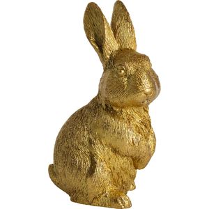 Böttcher-AG Osterdeko 59969, gold, sortiert, Hasenfigur aus Kunstharz, 6 oder 8 cm hoch