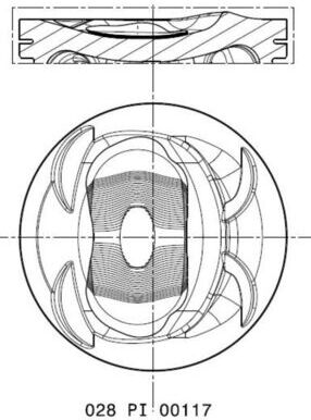 Mahle Kolben 028pi00117002