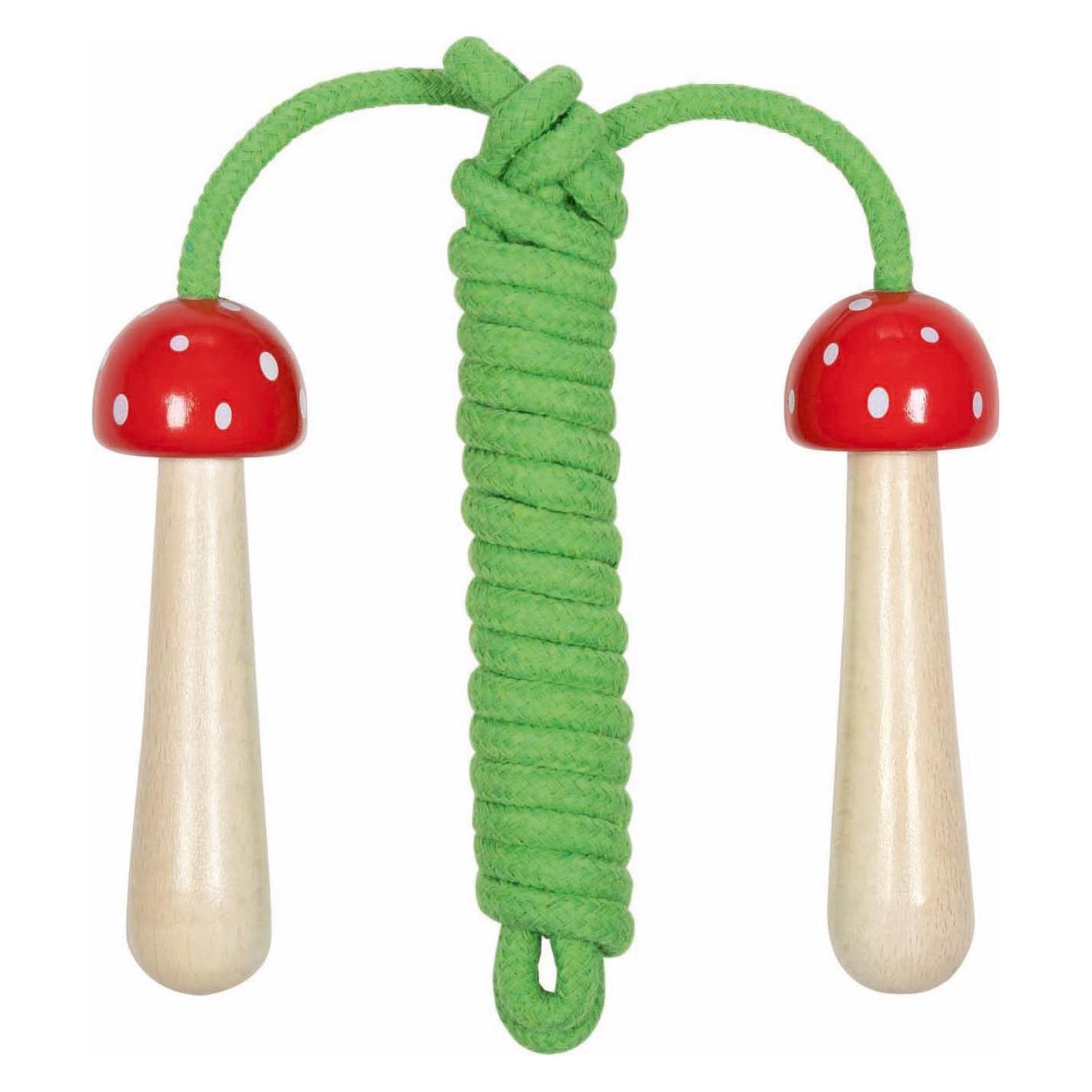 Goki Fliegenpilz-Springseil mit Holzgriffen (200 cm) (59728691)
